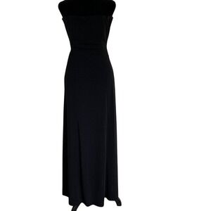 VTG Lillie Rubin Womens Elegant Black Strapless‎ Evening Dress Size P 4 Classic